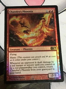 C6101 MAGIC MTG M14 CORE SET 2014 CHANDRA'S PHOENIX #134 DMG RARE FOIL - Picture 1 of 12