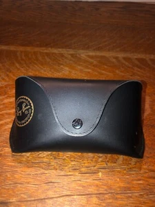 Ray Ban Black Sunglass Case Snap Closure With Belt Loop-Unused Condition - Picture 1 of 5