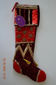 Christopher Radko Home for the Holidays - Twinkling Star Stocking Reg. $115 - Picture 1 of 3