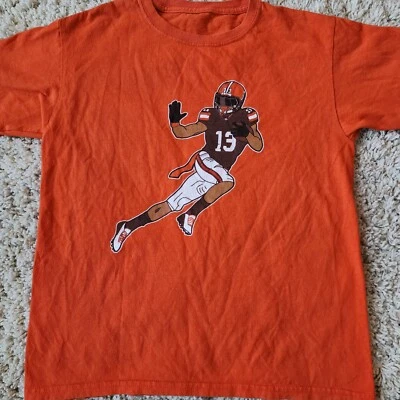 Cleveland Browns: "Player #13" T-Shirt, Boys Size Small, Color Orange - Imagem 1 de 4