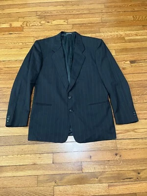 Mani by Giorgio Armani Mens Blazer Jacket Size 42L Gray Virgin Wool Sport Coat - Image 1 of 4