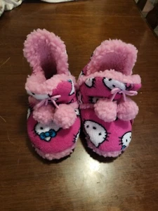 NEU selten 2012 Vintage Kinder Hello Kitty rosa Plüsch Hausschuhe Original Sanrio Gr. 11/12 - Bild 1 von 20