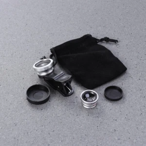 3 in Fisheye Weitwinkel -Makroobjektiv Set Phone Lenses Fisheye-Telefonobjektiv - Zdjęcie 1 z 12