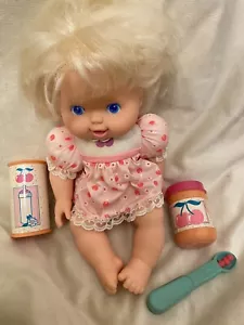 Baby All Gone Doll With Accessories. Hard To Find Spoon, Food,Kenner Vintage - Picture 1 of 3
