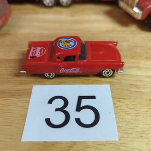 1997 MAJORETTE '57 FORD THUNDERBIRD COCA COLA 200 SERIES RED - Picture 1 of 6