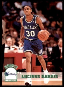 1993-94 NBA Hoops Basketball Card Lucious Harris Rookie A Dallas Mavericks #320 - Picture 1 of 2