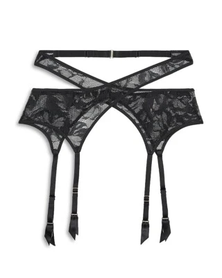 Cinturón liguero con tirantes Aubade Paris Twist And Love - negro, talla U ESF18486 Foto 1 de 2