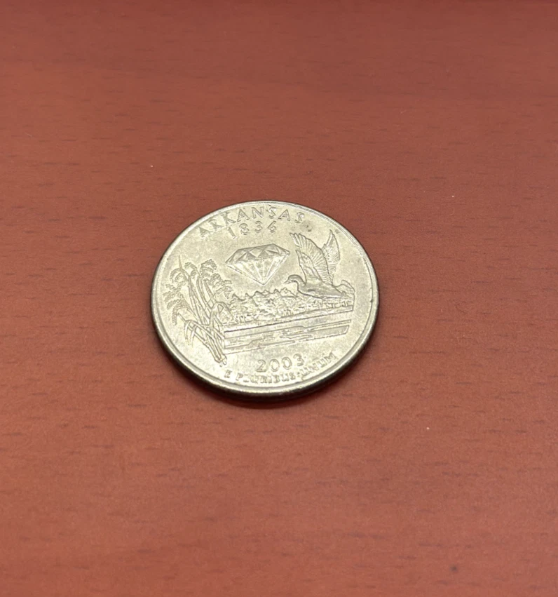 2003 P Arkansas State Quarter from U.S. Mint roll "Brilliant Uncirculated" - Image 1 of 3