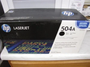 HP 504A Original LaserJet Toner Cartridge Black CE250A New Sealed - Picture 1 of 1