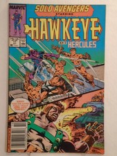 Marvel SOLO AVENGERS #11 (1988) Hawkeye & Hercules Bob Layton Cover