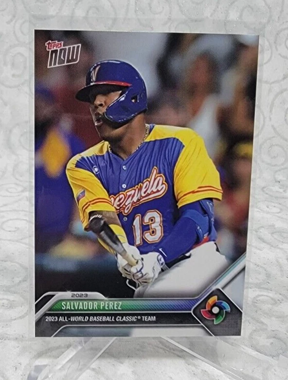 2023 TOPPS NOW CARD ALL-WORLD BASEBALL CLASSIC TEAM CARD SALVADOR PEREZ #WBCA-10 - Image 1 of 2