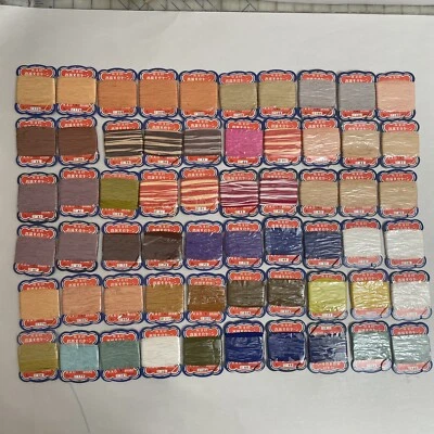 VTG Lot of 60 KAO Japanese Brand Bunka Yarn  Multi Color Rayon.. - Image 1 of 4