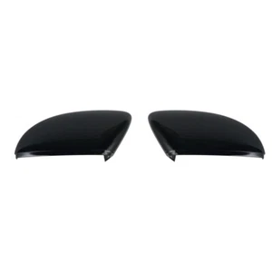 Black Door Wing Mirror Cover Caps L & R Fits VW for Passat CC for EOS 2011-2015 - Picture 1 of 11