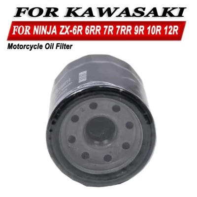 Oil Filter For Kawasaki Ninja ZX-6R ZX-6RR ZX-7R ZX-7RR ZX-9R ZX-10R ZX-12R - Image 1 of 4