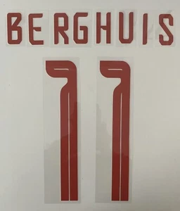 WM 22/23 Niederlande Holland Trikot Rückennummer 11 Berghuis Flock Druck Away - Bild 1 von 2