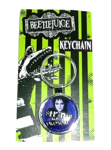 Beetlejuice Metall Schlüsselanhänger Lydia Deetz Goth seltsam und ungewöhnlich Halloween Film - Bild 1 von 3