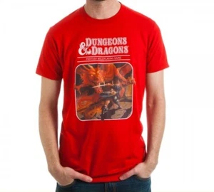Small Dungeons & Dragons T-Shirt Red Players Manual Book Mens AD&D D&D - Picture 1 of 5