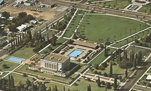 Postal con vista aérea del Templo y Terrenos Mormón de Mesa Arizona - Imagen 1 de 2