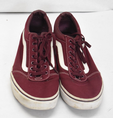 Scarpe da skateboard Vans Ward basse in tela bordeaux sneakers uomo taglia 11 5