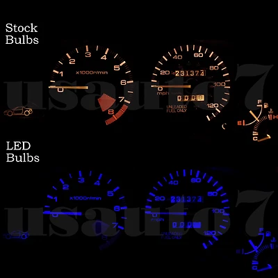 Dash Speedometer Cluster Gauge BLUE LED LIGHT KIT Fit 93-97 Honda Civic Del Sol - Image 1 of 4