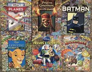 LOOK & FIND HC LOT 6 Disney Friends Adventures Batman Pirates Planes Lion King - Bild 1 von 16