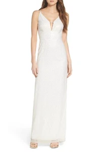 Aidan Aidan Mattox Embellished Column Dress (size 6) - Picture 1 of 4