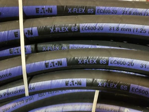 Eaton Hydraulic Hose X-Flex 6S EC600-20 82' Coil 1-1/4" ID 6100 PSI - Picture 1 of 3