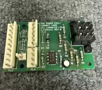 GSI Lumonics EJ109101C Laser PSU Power Fail/Connect Card Rev B - Image 1 of 4