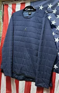 NIKE Jordan 23 Aerolayer Tech Quilted NAVY BLUE Training Sweatshirt NEW Mens 2XL - Picture 1 of 8