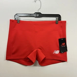 NWT New Balance Women’s Boy Shorts Red Fitted Athletic Workout Gym XL - Picture 1 of 3