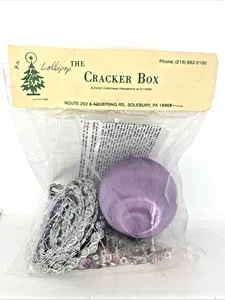 Kit de adornos vintage de piruleta púrpura/lavanda The Cracker Box Navidad - Imagen 1 de 4