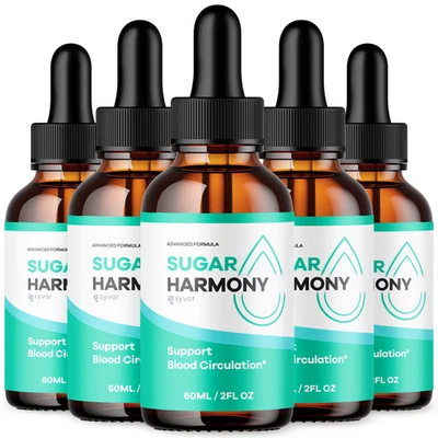 (5 Pack) Sugar Harmony Blood Support Drops Advanced Vitamin Supplement 150 Servs - Image 1 of 4