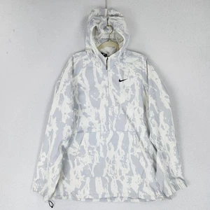 Nike Jacket Mens XL Gray White Repel Camo Golf Hooded Standard Fit Anorak Swoosh - Bild 1 von 17