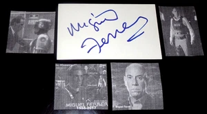 Miguel Ferrer Autographed 3x5 Index Card Robocop NCIS Iron Man TV & Movies COA - Picture 1 of 1