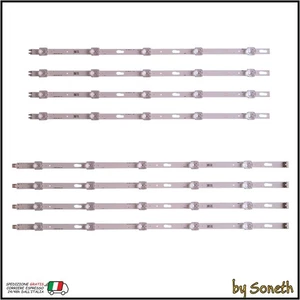 KIT 8 BARRE LED TV PER SAMSUNG UE55AU7170 UE55AU7170U UE55AU7170UXZT - Foto 1 di 2