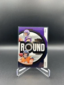 2024 Panini Contenders- JJ McCarthy/Bo Nix #4 Round 1 Rookies Broncos Vikings - Picture 1 of 2
