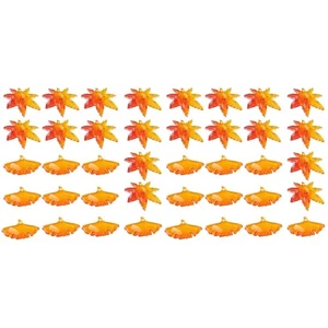 40 stücke Ahornblatt Ginkgo Blatt Anhänger Verzierung Hängen Anhänger DIY - Bild 1 von 12