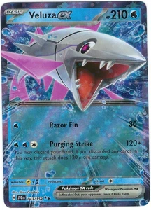 #043/159 Veluza ex Holofoil | SV09: Journey Together Near Mint - Picture 1 of 2