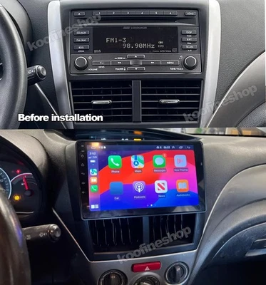 Radio estéreo para automóvil Apple CarPlay GPS SWC para Subaru Forester 2009-2013 Android 13 Foto 1 de 4