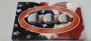 2001-D State Quarters Set 5 Monete Programma 50 Stati-BU in Astuccio di Plastica - Foto 1 di 4