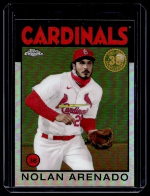 2021 Topps Chrome 1986 Baseball Nolan Arenado St. Louis Cardinals #86BC-5 - Image 1 of 2