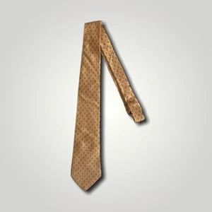 Salvatore Ferragamo Krawatte - vintage 90er - Seide - Gelb - gepunktet - tie KW2 - Bild 1 von 2