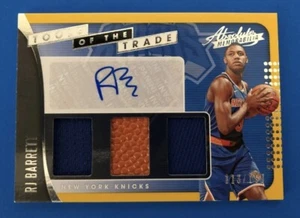 2019-20 RJ Barrett Panini Absolute Memorabilia TOTT Auto Jersey /199 Knicks Card - Picture 1 of 2