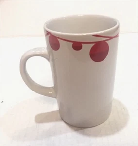 STARBUCKS 2012 MUG WHITE W/ RED LIGHTS / ORNAMENTS NEU / NO BOX - Bild 1 von 6