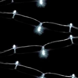 NEW Christmas Battery LED String Lights 20 Bulb In Ice White - Picture 1 of 3