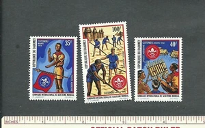 CT SCOUT BRIEFMARKE 1972 REPUBLIK DAHOMEY SEMINAR WELTSCOUTING PORTO POST SET 3! - Bild 1 von 2