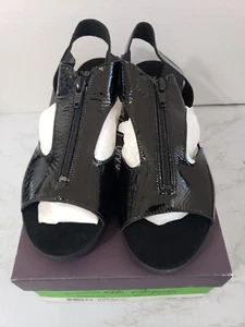 Sesto Meucci "Seldred Black Naplak" 308626 Sandals Size 9N - Picture 1 of 9
