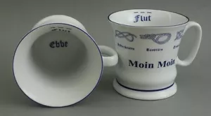 Moin Moin mit Seemannsknoten hoch Kaffeebecher Kaffeetasse Kaffee Pott - Bild 1 von 2