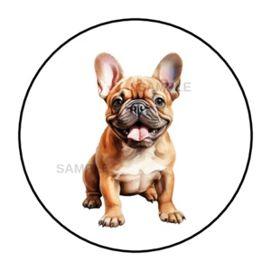 French Bulldog stickers labels tags envelope seals party favors - Picture 1 of 2