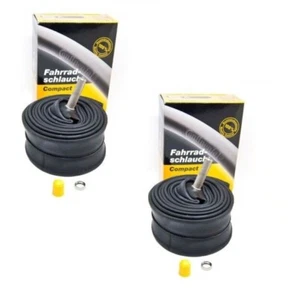 TWO CONTINENTAL SCOOTER PRAM GOLF CART BMX BIKE TUBES 16 X 1.50/1.75 CAR VALVE - Picture 1 of 2